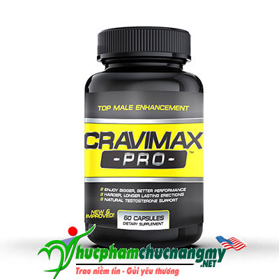 Viên uống hỗ trợ tăng kích thước và chống xuất tinh sớm Cravimax Pro